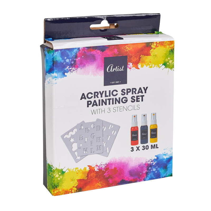 Acryl spuitverf set - 3x30 ml