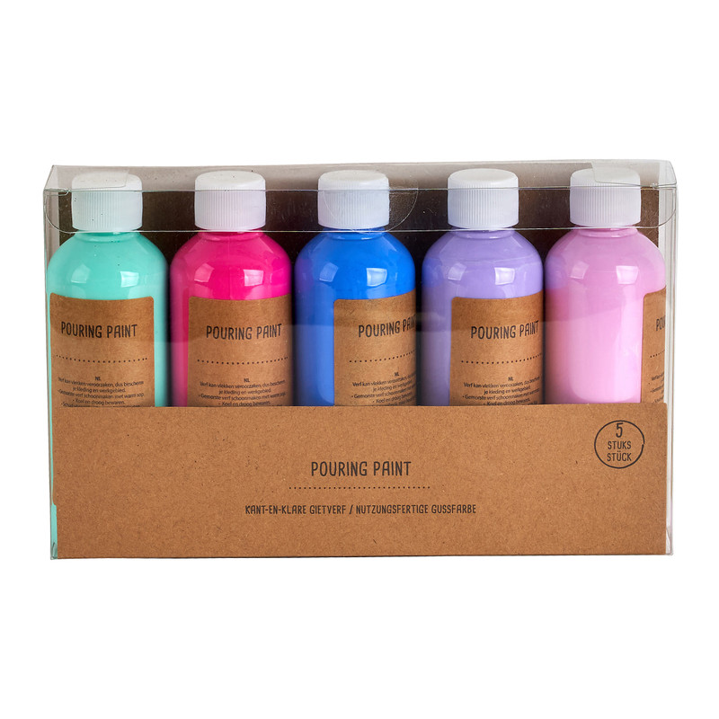 Paint pouring - set van 5 - 100 ml