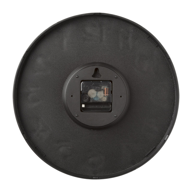 Wandklok basics - zwart - ø30x4 cm