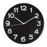 Wandklok basics - zwart - ø30x4 cm