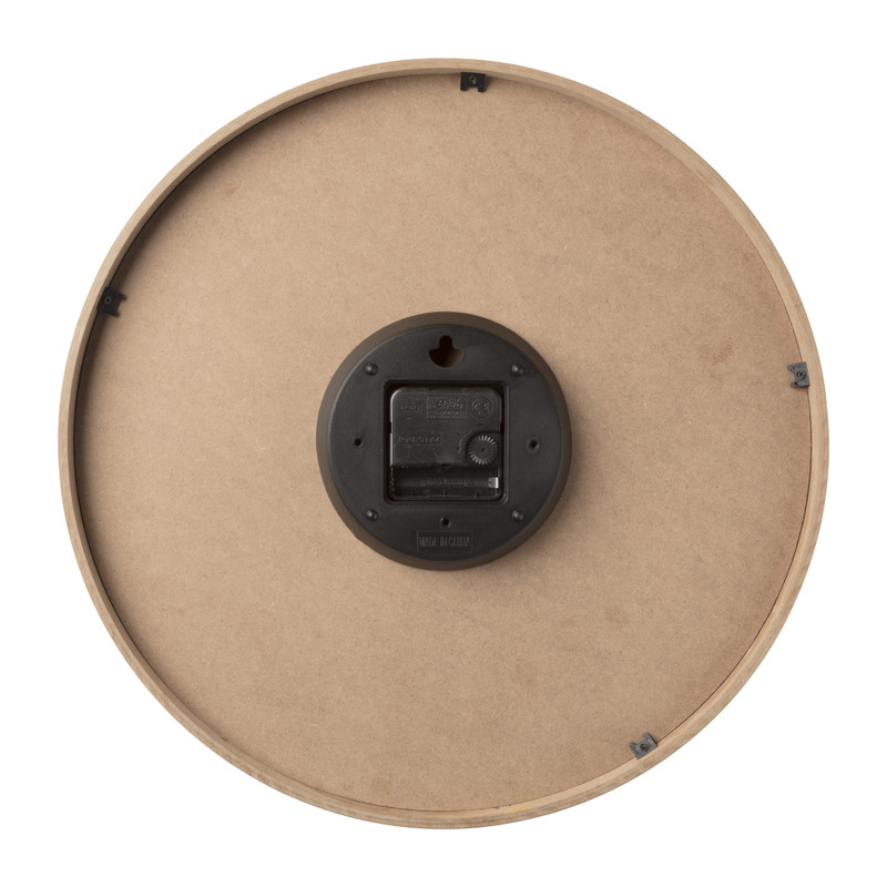 Wandklok woody - ø38x5 cm