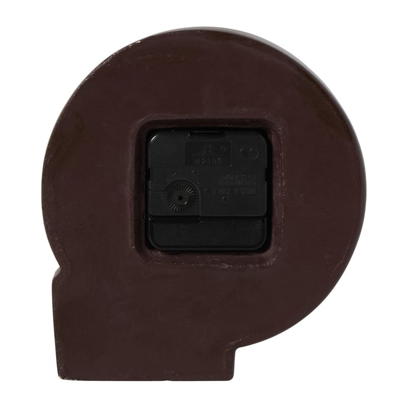 Tafelklok cement - bordeauxrood - 15x4x17 cm