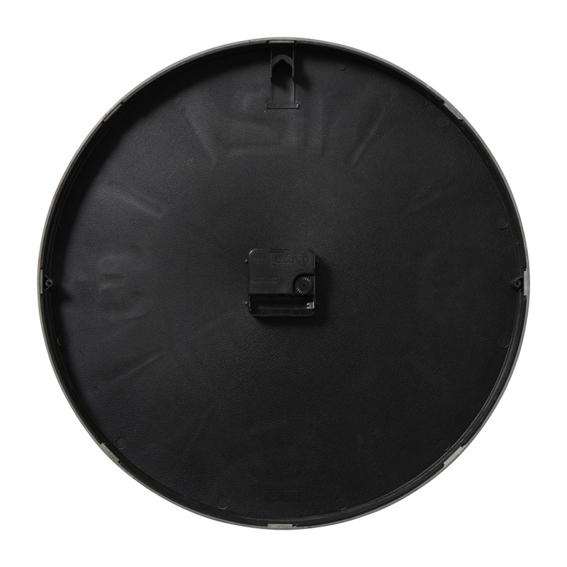 Klok houtlook d40 cm - bruin - ø51 cm