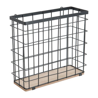 Mandje voor wandrek - 22x24x9 cm - zwart