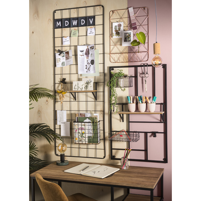 Wandrekje rosegoud - 38x6x50 cm