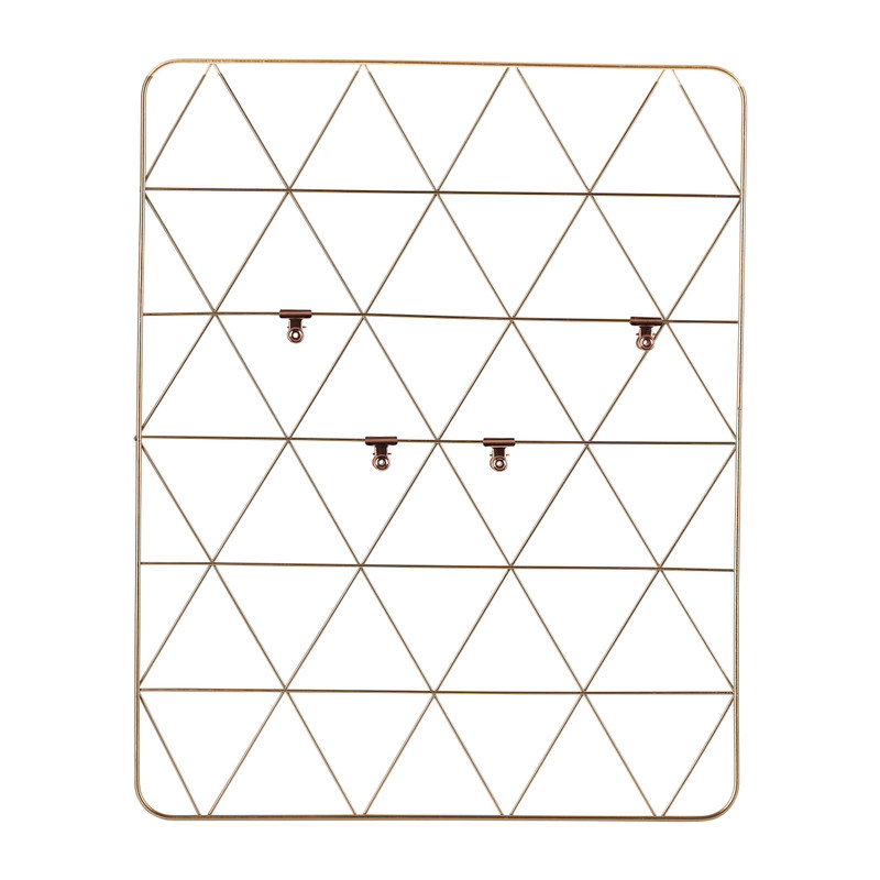 Wandrekje met clips - rosegoud - 40 x 50 cm 