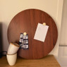 Magneetbord groot - bruin - ø50 cm 