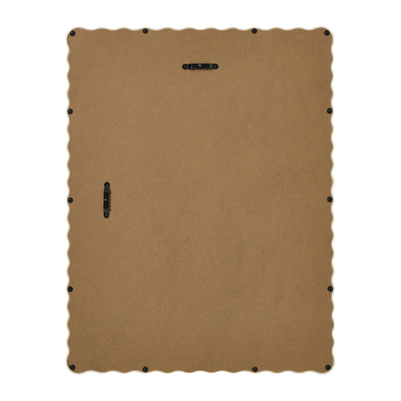 Prikbord met golfrand klein - beige - 44x34 cm