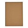 Prikbord met golfrand groot - bruin - 74x54 cm