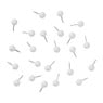 Punaises - wit - set van 40