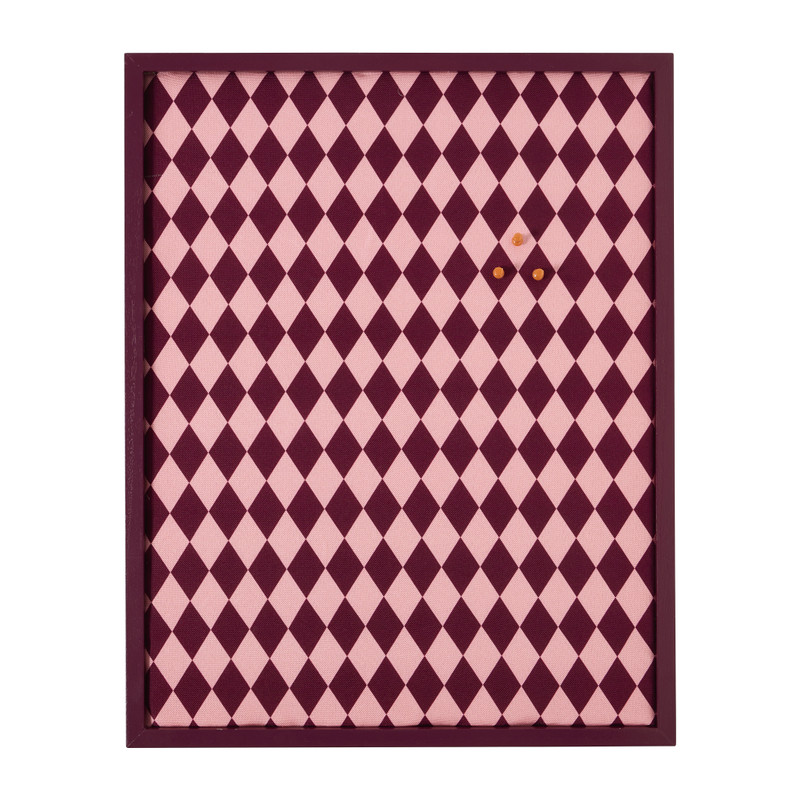 Prikbord+prikkers wyber - paars - 45x1.5x57 cm