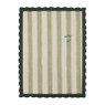 Prikbord golfrand streep gr/wi - groen - 37.5x50.5x1.5 cm