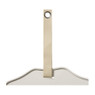 Magneetbord golfrand - beige - ø51x2 cm