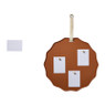 Magneetbord golfrand klei - grijs - ø51x2 cm
