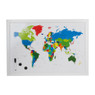 Whiteboard wereldkaart