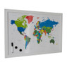 Whiteboard wereldkaart
