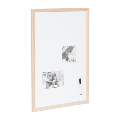 zelfstandig naamwoord Collega verfrommeld Whiteboard houten lijst – 40x60 cm | Xenos