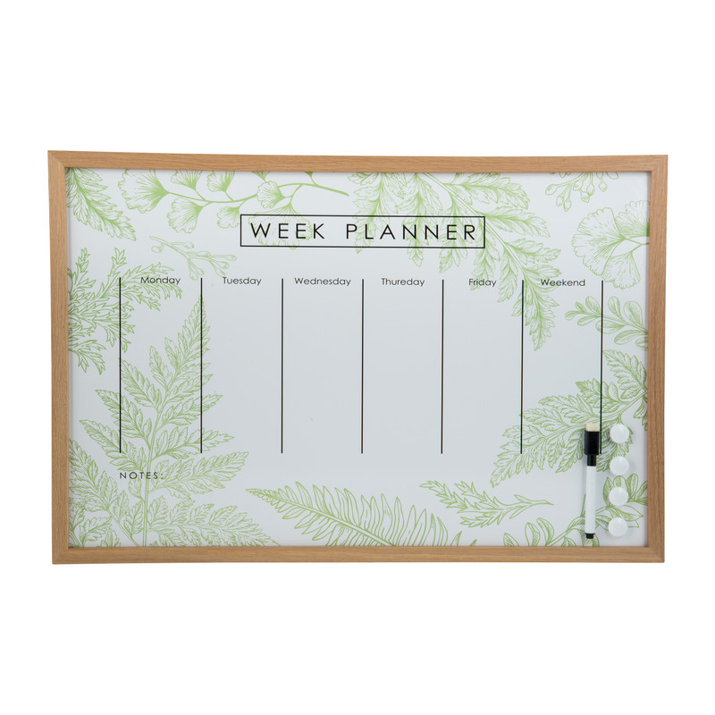 Memobord weekplanner jungle - 60x40x2 cm