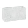 Opbergbakje voor wandrek - wit - 20x8 cm 