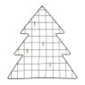 Wandrekje kerstboom met clips - zwart - 50x54 cm