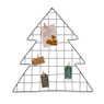 Wandrekje kerstboom met clips - zwart - 50x54 cm