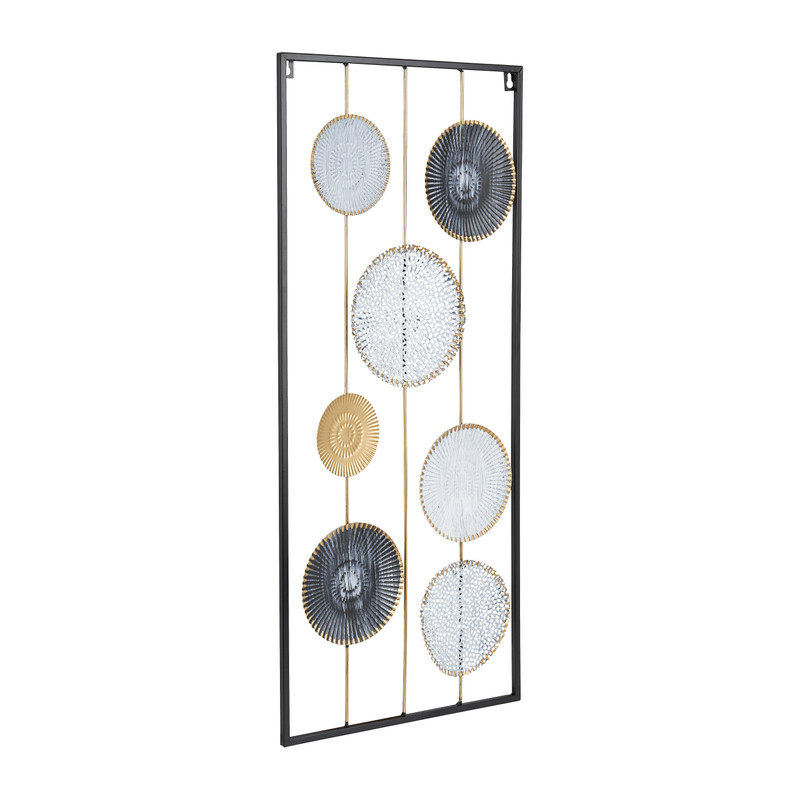 Wanddecoratie cirkels - 30x70 cm 