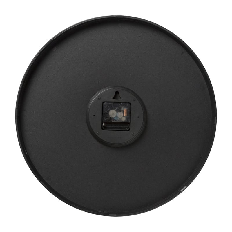 Wandklok Gina - zwart - ø40x4.5 cm