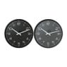 Wandklok Gina - zwart - ø40x4.5 cm