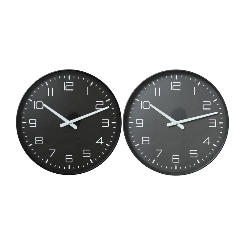 Wandklok Gina - grijs - ø40x4.5 cm