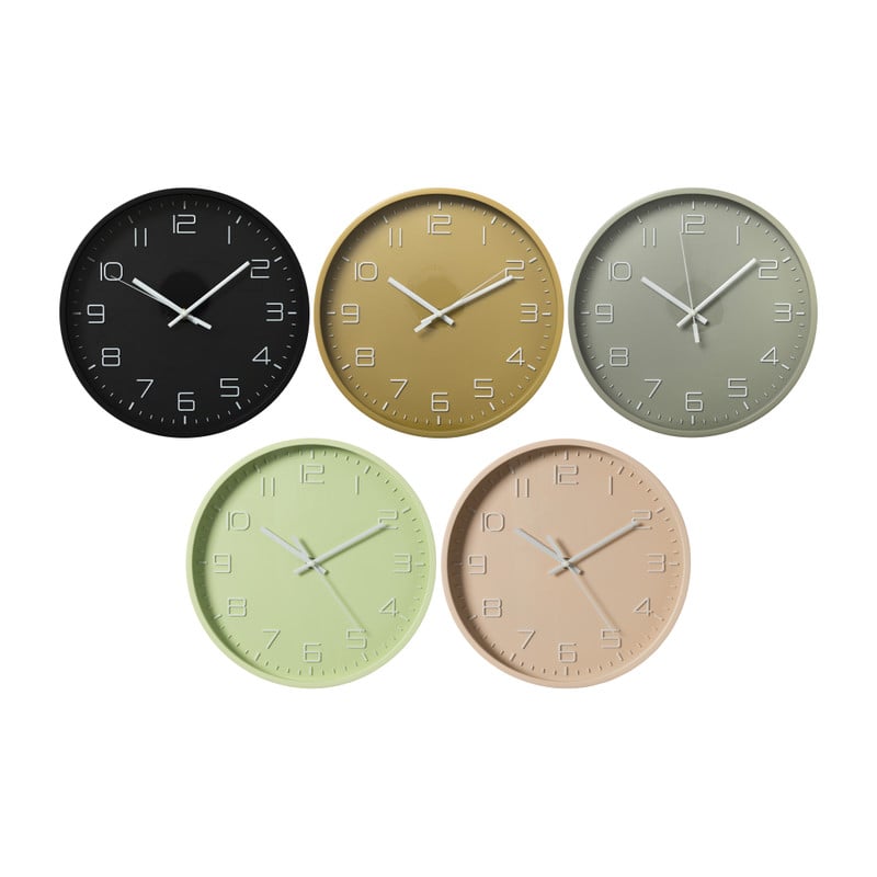 Wandklok Nadya - mintgroen - ø30x4 cm