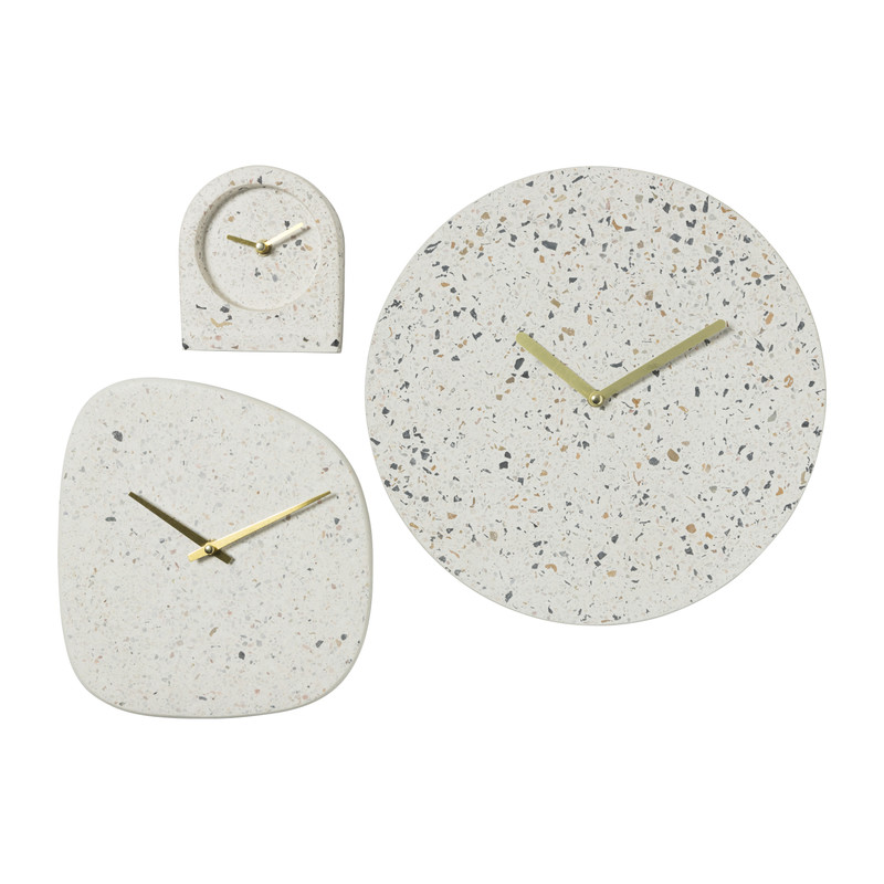 Staande klok Terrazzo - 10.5x3x12 cm