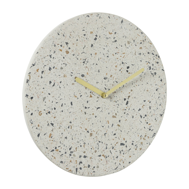 Wandklok Terrazzo rond - ø29.5x4 cm