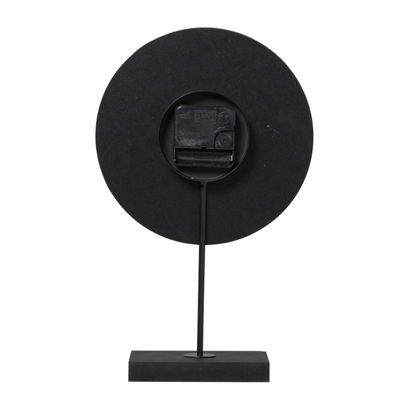 Tafelklok marmer - blauw - 20x7x30 cm