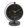 Tafelklok rond - metaal - 16x10.5x20 cm