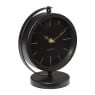 Tafelklok rond - metaal - 16x10.5x20 cm