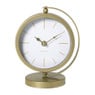 Tafelklok metaal - goud - 20x16x10.5 cm