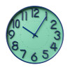 Klok pop-art - groen/blauw - ø30 cm