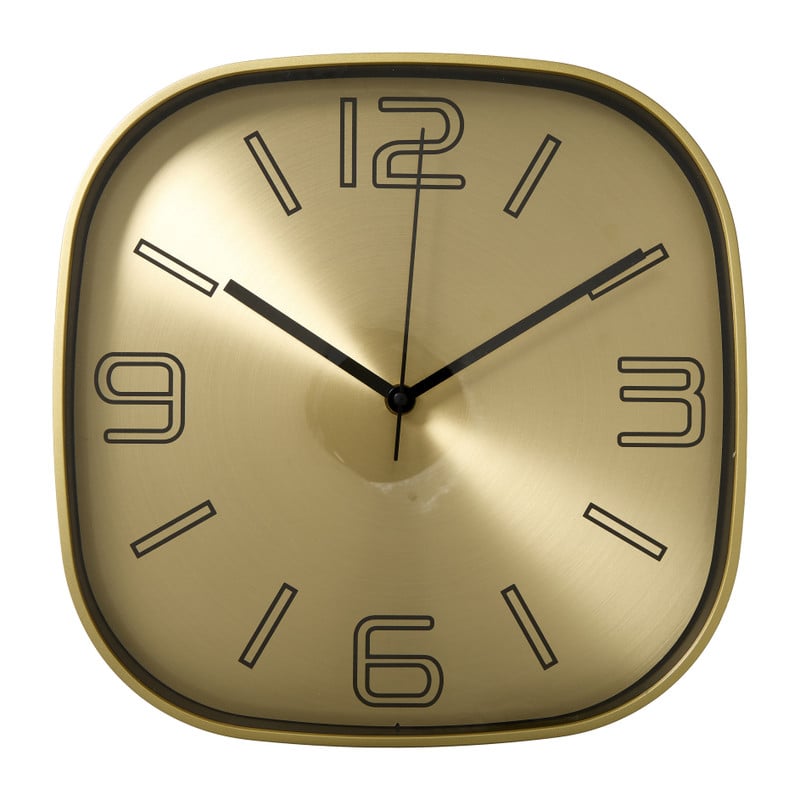 Wandklok - goud/zwart - ø28.7 cm