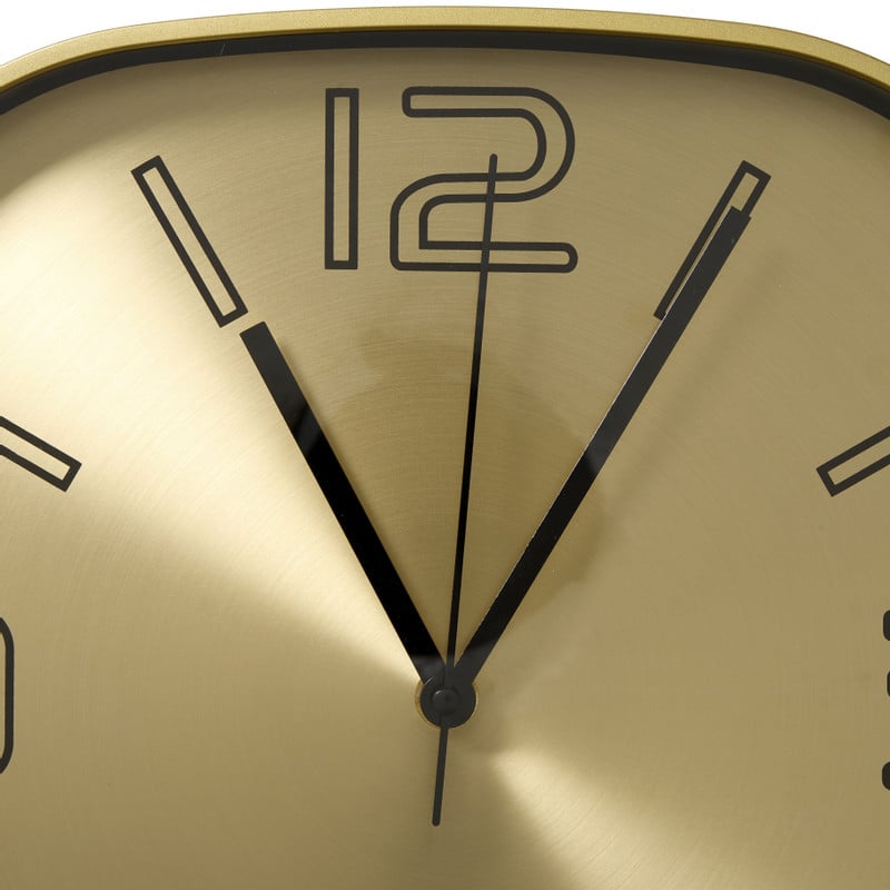 Wandklok - goud/zwart - ø28.7 cm