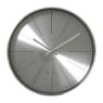 Wandklok - zilver - Ø30.5x4.3 cm