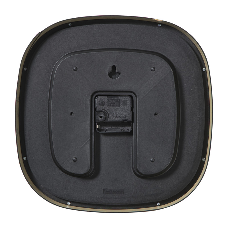 Wandklok houtlook - bruin - ø30 cm