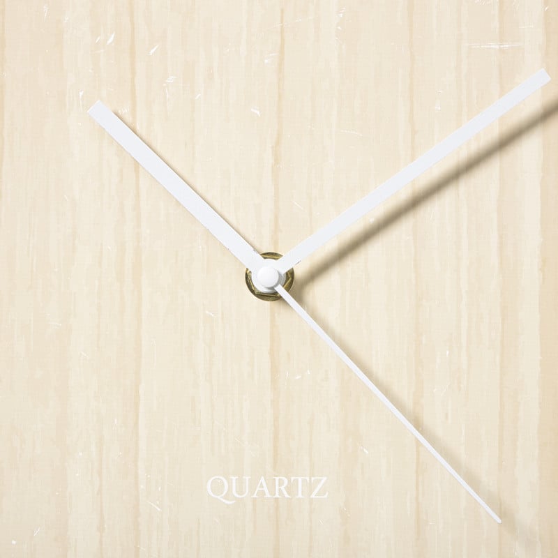 Wandklok houtlook - bruin - ø30 cm