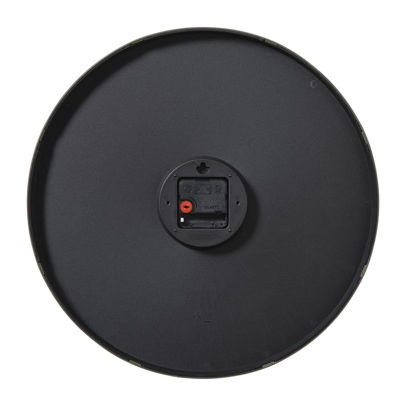 Wandklok - bruin - ø40.2x4,5 cm 