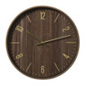 Wandklok - bruin - ø40.2x4,5 cm 
