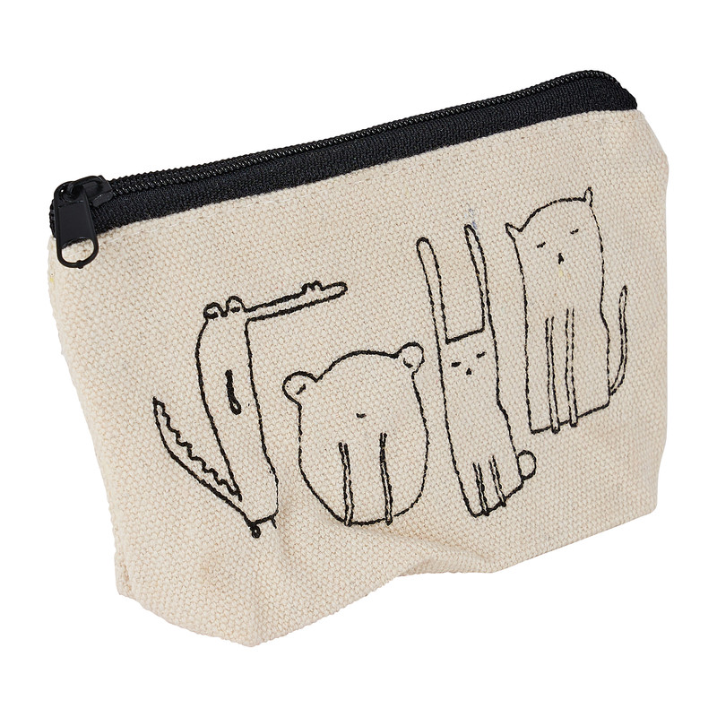 Etui klein dieren - 11x8.5 cm