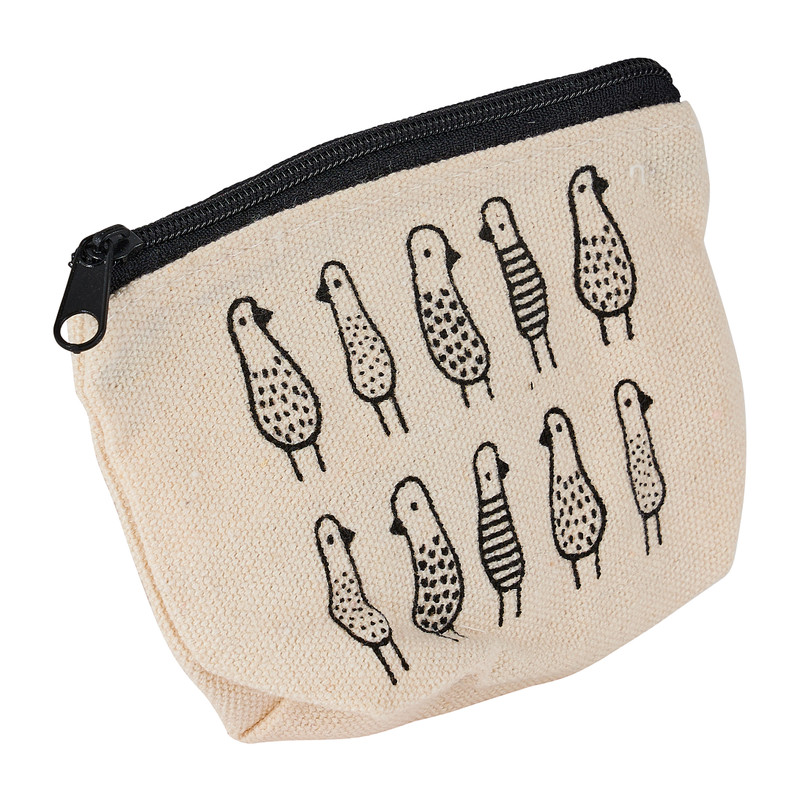 Etui klein vogels - 11x8.5 cm
