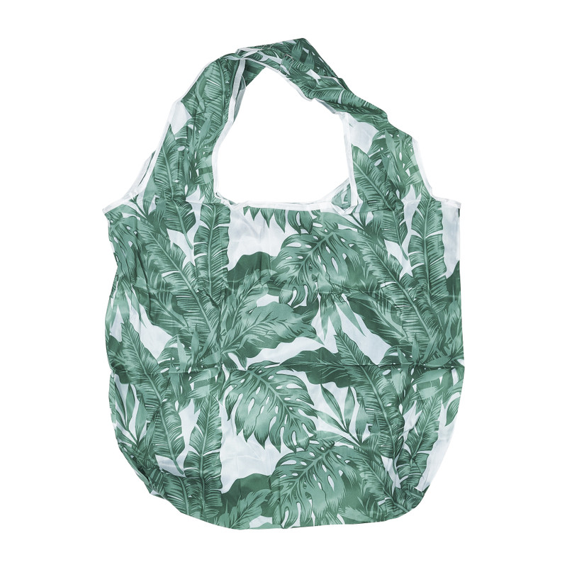 Opvouwbare tas - groen blad
