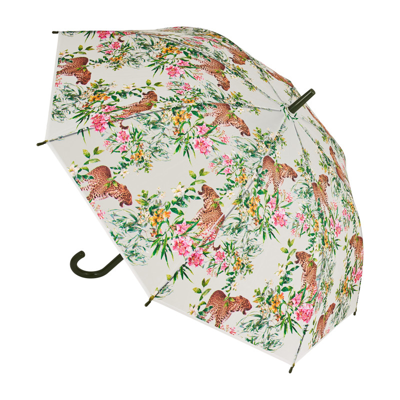 Paraplu transparant luipaard - 81x12 cm