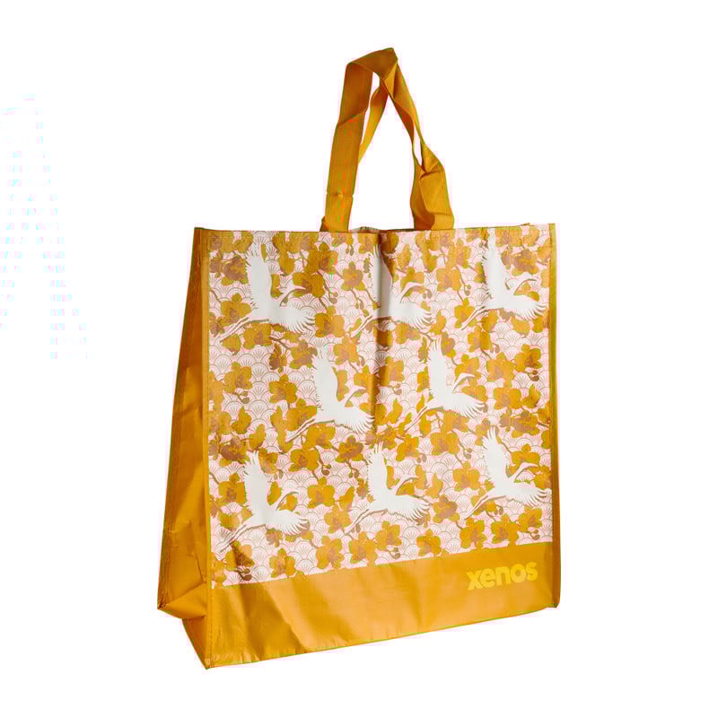 Shopper kraanvogel 45x46x17 cm