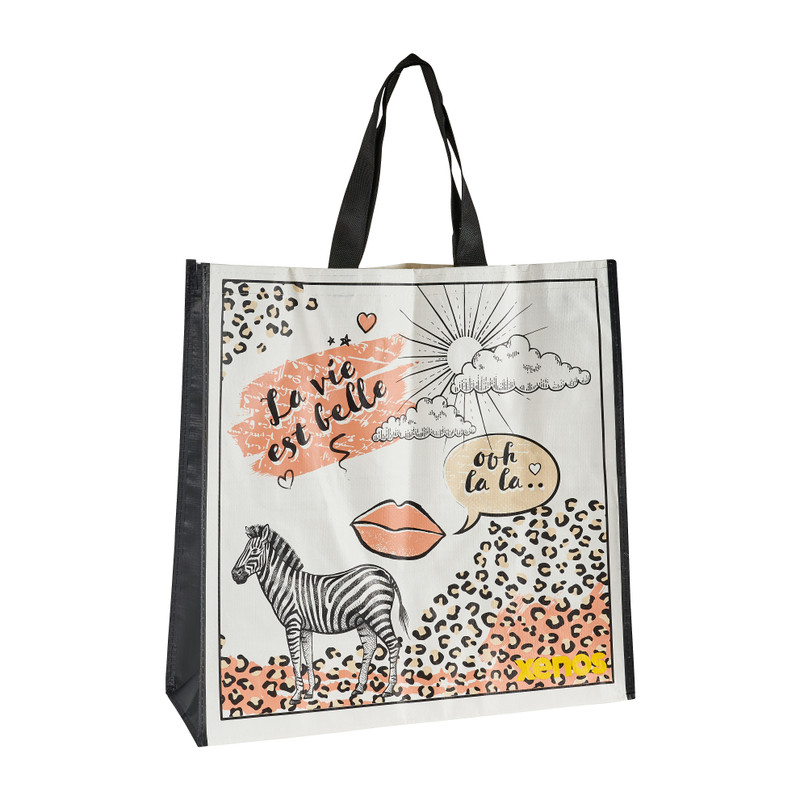 Shopper zebra 45x46x17 cm
